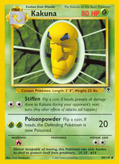 Kakuna Uncommon card from Legendary Collection