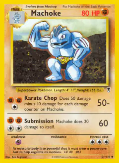 Machoke Uncommon card from Legendary Collection
