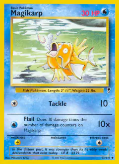 Magikarp Uncommon card from Legendary Collection