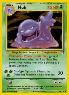 Muk Rare Holo card from Legendary Collection