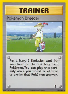 Pokémon Breeder Rare card from Legendary Collection