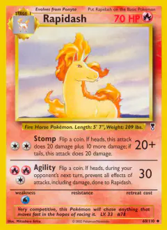 Rapidash Uncommon card from Legendary Collection