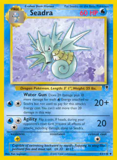 Seadra Uncommon card from Legendary Collection