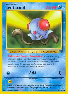 Tentacool Common card from Legendary Collection