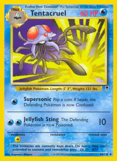 Tentacruel Uncommon card from Legendary Collection