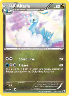 Altaria Uncommon card from Legendary Treasures