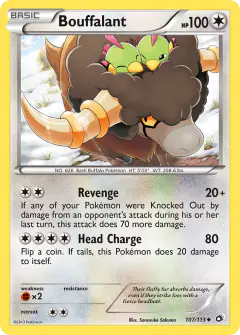 Bouffalant Uncommon card from Legendary Treasures
