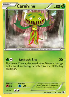 Carnivine Uncommon card from Legendary Treasures