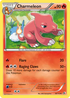 Charmeleon Uncommon card from Legendary Treasures