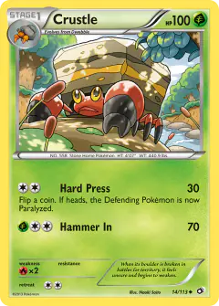 Crustle Uncommon card from Legendary Treasures