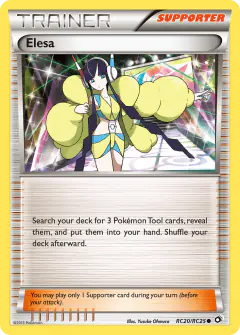 Elesa Common card from Legendary Treasures