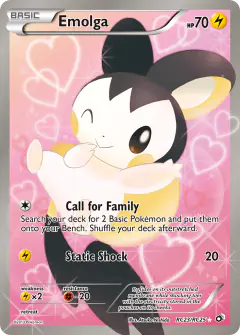 Emolga Rare Ultra card from Legendary Treasures