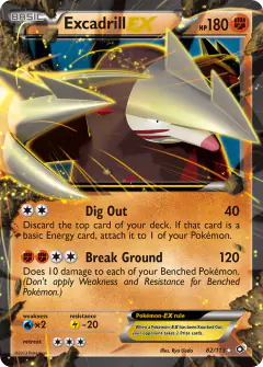 Excadrill-EX Rare Holo EX card from Legendary Treasures