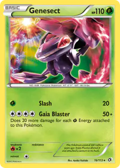 Genesect Rare Holo card from Legendary Treasures