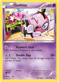 Gothita Common card from Legendary Treasures