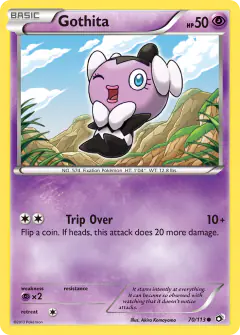 Gothita Common card from Legendary Treasures