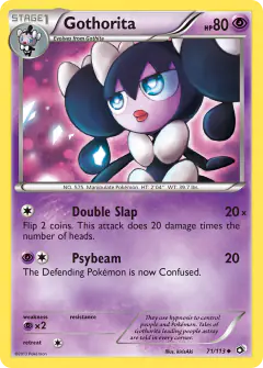 Gothorita Uncommon card from Legendary Treasures