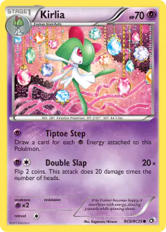 Kirlia Common card from Legendary Treasures