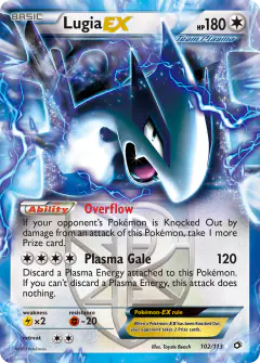 Lugia-EX Rare Holo EX card from Legendary Treasures