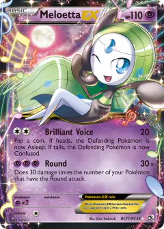Meloetta-EX Rare card from Legendary Treasures