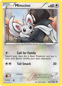 Minccino Common card from Legendary Treasures