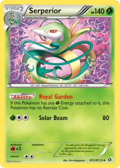 Serperior Uncommon card from Legendary Treasures