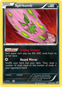 Spiritomb Uncommon card from Legendary Treasures