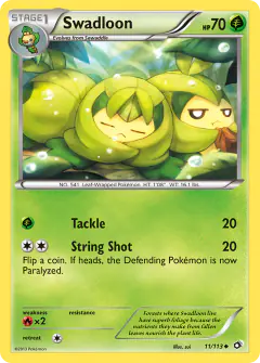 Swadloon Uncommon card from Legendary Treasures