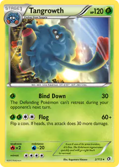 Tangrowth Rare card from Legendary Treasures