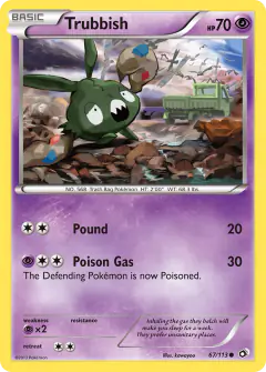Trubbish Common card from Legendary Treasures