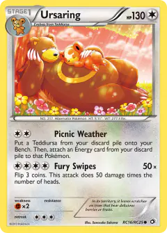 Ursaring Common card from Legendary Treasures