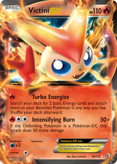 Victini-EX Rare Holo EX card from Legendary Treasures