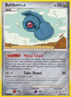 Beldum Common card from Legends Awakened
