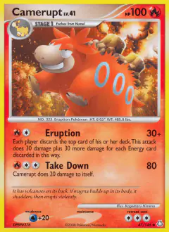 Camerupt Uncommon card from Legends Awakened