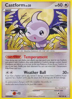 Castform Uncommon card from Legends Awakened