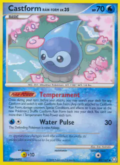 Castform Rain Form Uncommon card from Legends Awakened