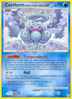 Castform Snow-Cloud Form Uncommon card from Legends Awakened
