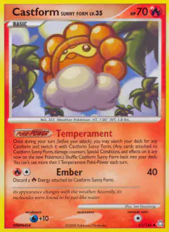 Castform Sunny Form Uncommon card from Legends Awakened
