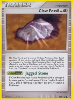 Claw Fossil Common card from Legends Awakened
