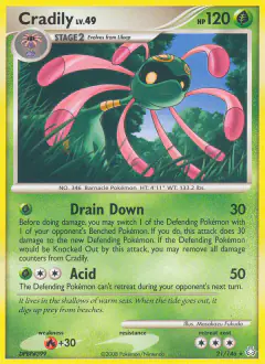 Cradily Rare card from Legends Awakened