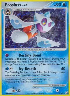 Froslass Rare Holo card from Legends Awakened