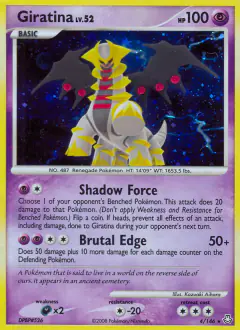Giratina Rare Holo card from Legends Awakened