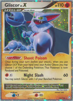 Gliscor LV.X Rare Holo LV.X card from Legends Awakened