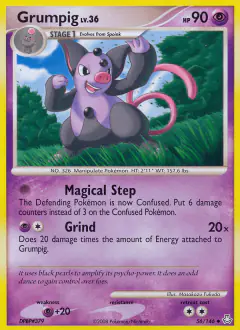 Grumpig Uncommon card from Legends Awakened