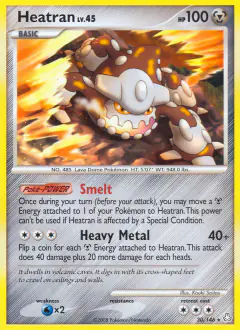 Heatran Rare card from Legends Awakened