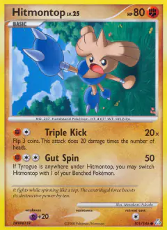 Hitmontop Common card from Legends Awakened