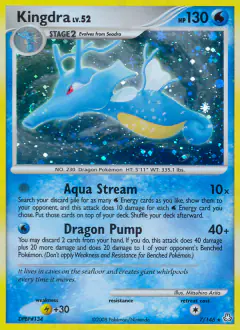 Kingdra Rare Holo card from Legends Awakened