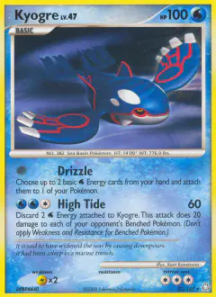Kyogre Rare card from Legends Awakened