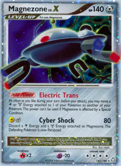 Magnezone LV.X Rare Holo LV.X card from Legends Awakened
