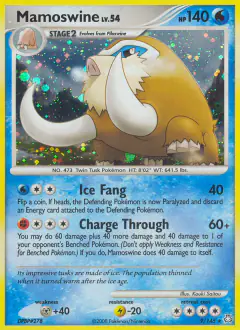Mamoswine Rare Holo card from Legends Awakened